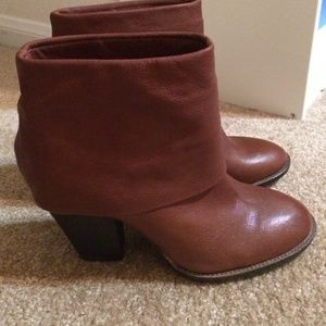 Leather booties